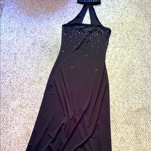Unique cocktail dress with rhinestone detailing